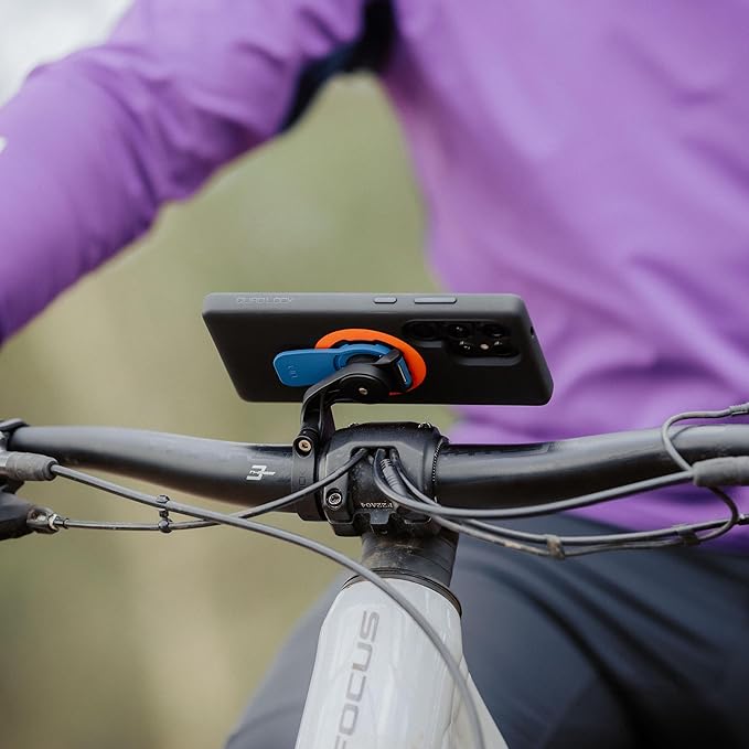 Quad Lock Out Front Handlebar Bicycle Phone Mount (V3) for iPhone, Galaxy, Pixel and Universal Adapters