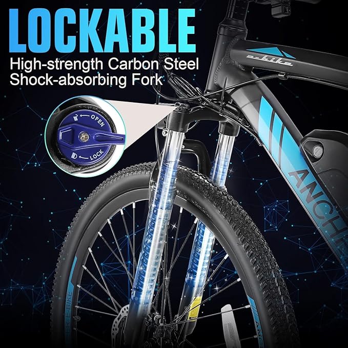 ANCHEER Electric Bike for Adults, Peak 750W Ebike, 3 Hours Fast Charge, 60 Miles Electric Bicycle with 48V/499Wh Battery, 27.5 ''Hummmer Electric Mountain Bike with LCD Display, 21/24 Speed | Peak 750W, Ebike, 3 Hours Fast Charge, 60 Miles, Electric Bi...