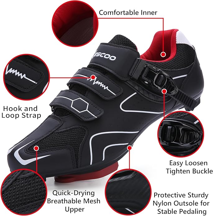 Unisex Cycling Shoes Compatible with pelaton Indoor Road Bike Riding Shoes for Men and Women Delta Cleats Clip Outdoor Pedal