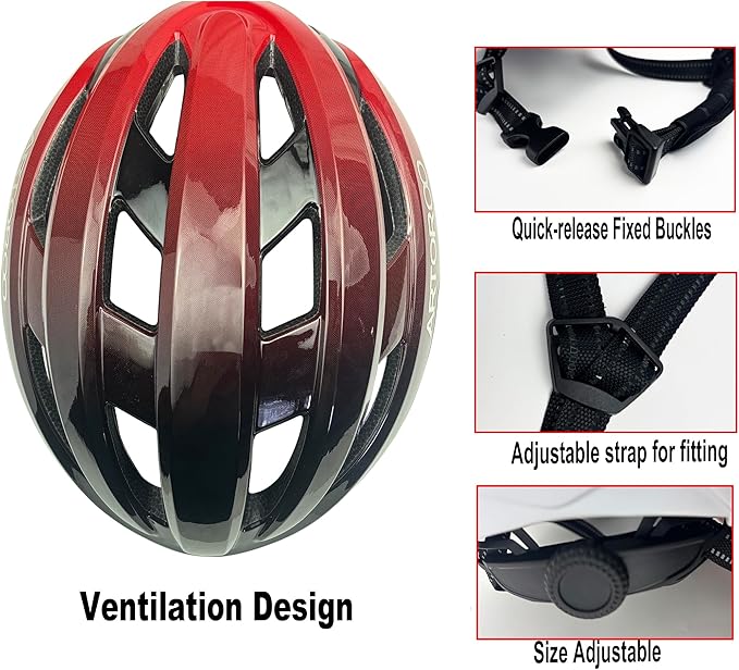 Bike Helmet for Adults-Removable Liners & Size Adjustable- Road Bicycle Helmets in Mountain, for Youth & Adult Men and Female