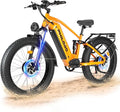 PHILODO Electric-Bike for Adults, Dual-Motor-Ebike Hunting-Ebike 5000W, 60V 32AH Long Range Dirtbike, Fat-Tire-Electric-Bicycle, Full Suspension for Off-Road Snow Sand