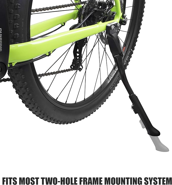 BV Bike Kickstand - Mountain Bike Kick Stand for 24-29" Bicycles - Adjustable Length, Non-Slip Sole, Aluminum Alloy Material - Bicycle Kickstand
