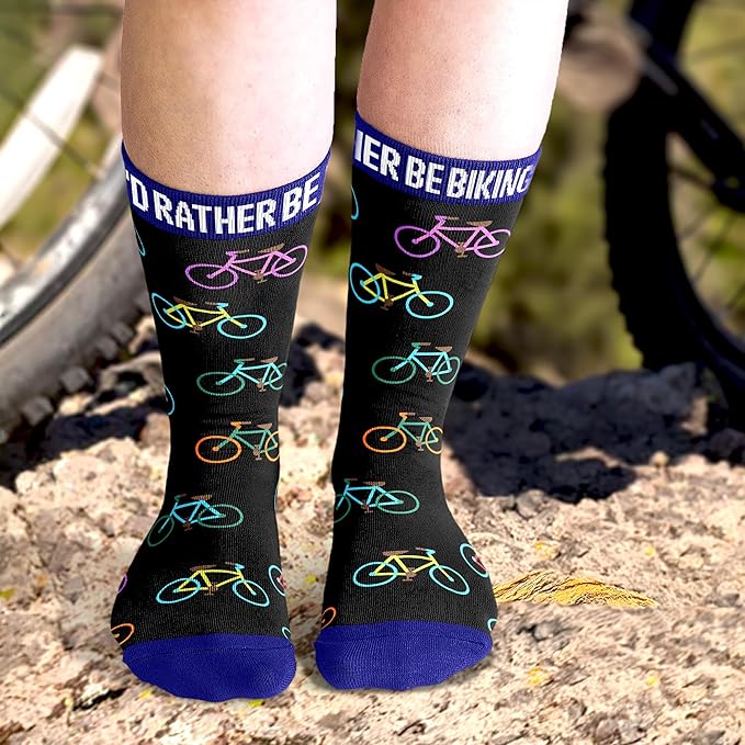 Cycling Socks - Gifts for Cyclists, Mountain Bike Accessories, Bike Socks and Funny Biker Gifts for Men