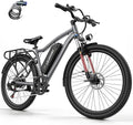 Electric Bike for Adults, 26" Commuter Ebikes with 7-Speed Gears, 25MPH Lightweight E Bike, 720W Peak Motor, 375Wh Removable Battery, 50 Miles Range, Electric Mountain Bicycle for All Terrain