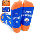 Zmart Sport Gifts for Men - Softball Basketball Volleyball Wrestling Plane Bike Socks