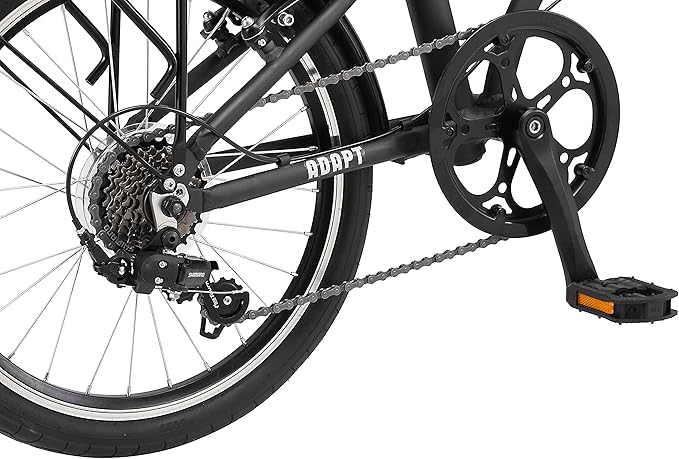 Schwinn Adapt U Folding Bike, 20-Inch Wheels, 7-Speed, Steel Blue