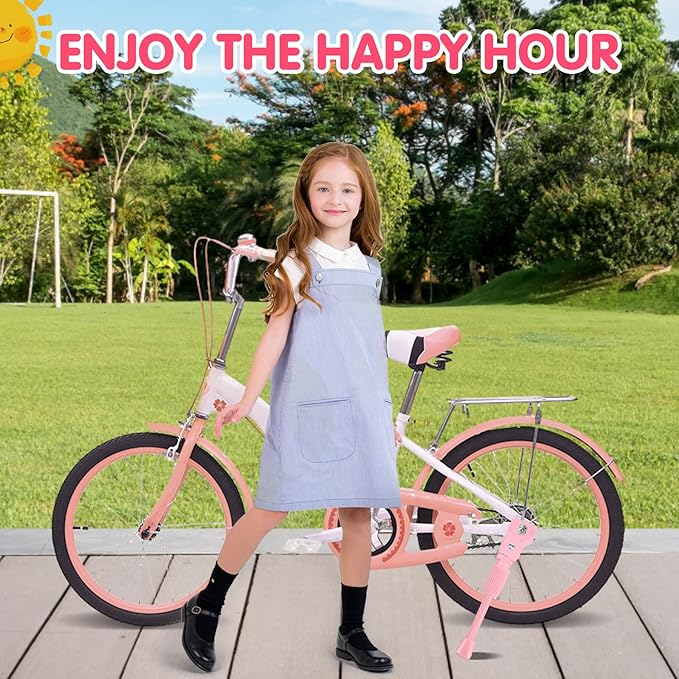 LEICHTEN Kickstand for Kids Bike, Kids Bike Kickstand for 12/14/16/18/20 Inch Wheel Children's Bicycle Single-Side Kick Stand Rear Mount Bikes Support Racks for Girls and Boys Bike, Non-adjustable
