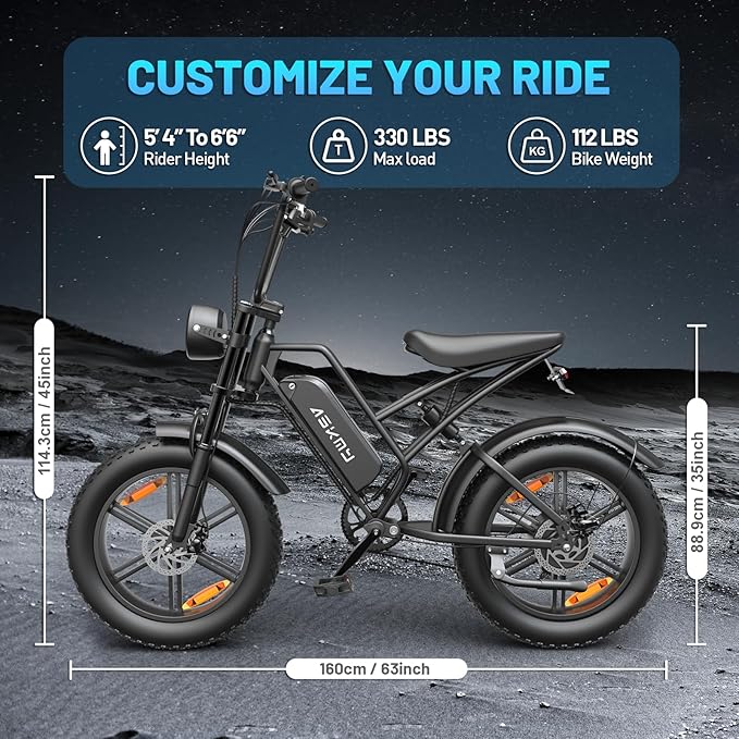 Fat Tire Electric Bike for Adults - UL2849 Certified, 48V Battery, Foldable & Non-Foldable Options, 30-40MPH, LCD Display, Urban Commuter Ebike