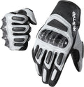 WTACTFUL Goatskin Leather Carbon Knuckle Motorcycle Gloves for Ultimate Protection and Comfort