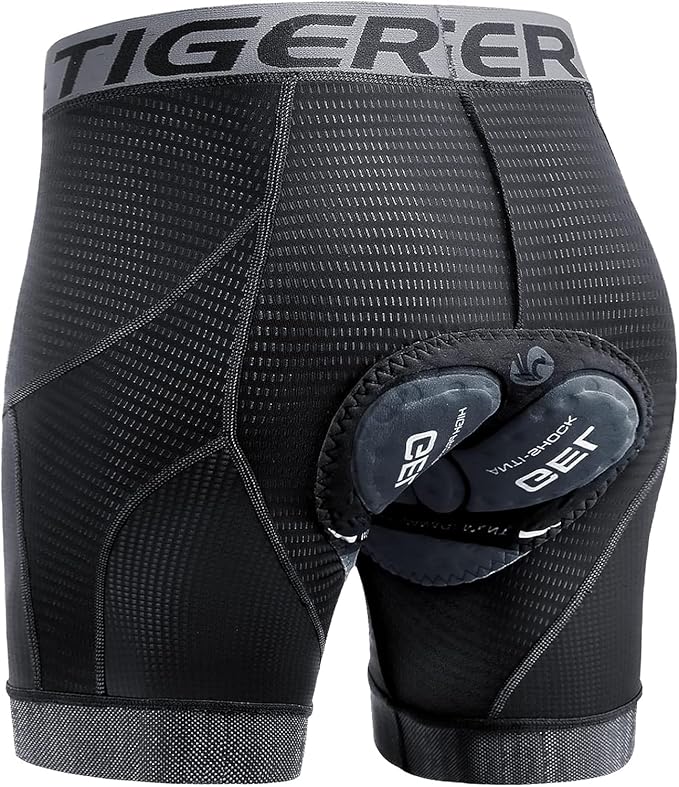 X-TIGER Men's Cycling Underwear Shorts 5D Padded Gel,MTB Biking Shorts Pants with Breathable,Adsorbent Design