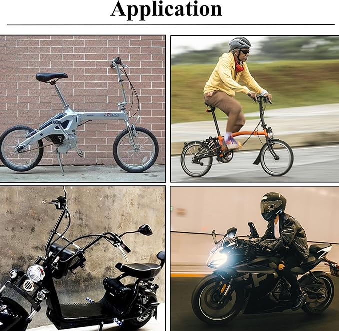 Pairs of Distinctive Skull Skeleton Hand Bicycle Mirror, Rearview Side Mirror Handlebar Mirror Mount Holder Clamp Adaptor 10mm for Scooter Moped Bike Standard Bike Motorcycle