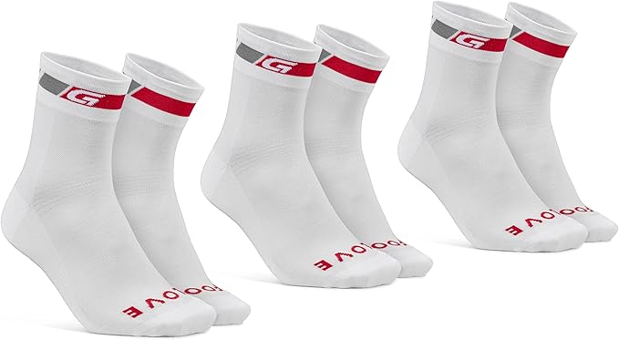 GripGrab Classic Regular Cut Summer Cycling Socks Single & Multipack Coolmax Bicycle Socks for Spinning Indoor Biking