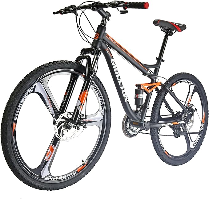 EUROBIKE Mountain Bike,21 Speed with Suspension Fork, 27.5 inch Hardtail Mountain Bike for Youth/Men Womens Bike Disc Brakes Bicycle for Adults…
