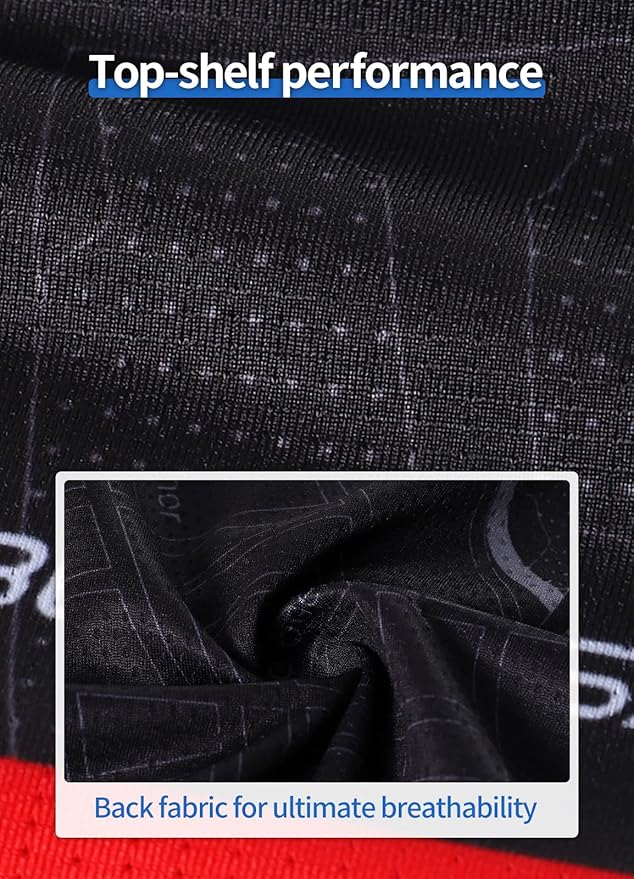 BERGRISAR Cycling Jersey Mens Bike Shirts Short Sleeve Bicycle Biking Clothes with Pockets Reflective