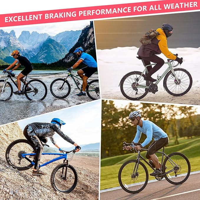 BUCKLOS Bike Disc Brake Pads for TRP Tektro Shimano MT200 Deore Br-M575 M525 M515 T615 T675 M505 M495 M486 M485 Ridstar Q20,Bicycle Disk Brakes Pads for Mountain Bike/Electric Bike/Road/Scooter/Ebike