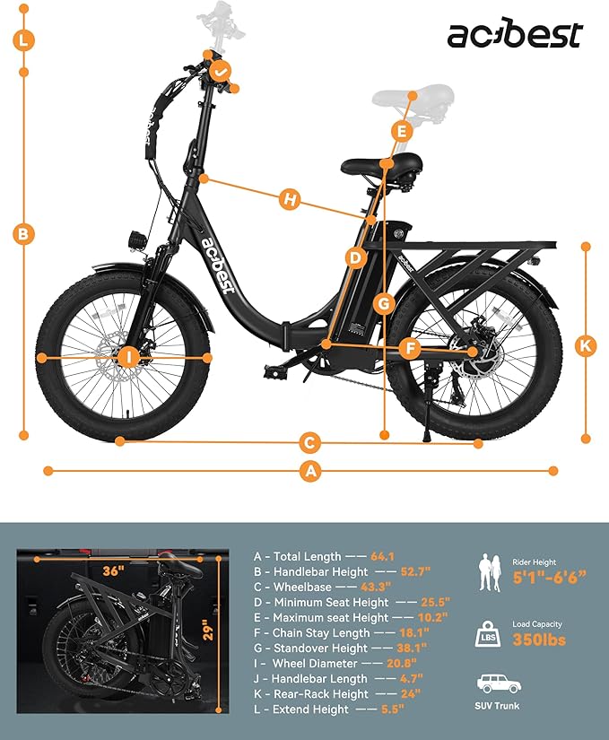 Mars Electric Bike for Adults, 20'' Fat Tire Folding Ebike with Peak 1200W Motor, 7 Speed 28MPH, 48V 499Wh Removable Battery Max Range 55 Miles, Foldable Electric Bicycle,Black
