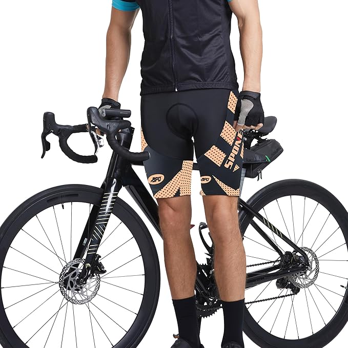 sponeed Men's Cycling Shorts Padded Bicycle Riding Pants Bike Biking Clothes Cycle Wear Tights