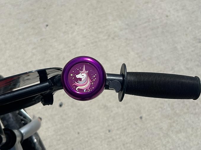 Bike Bell – Fun Unicorn & Dinosaur Designs, Loud Crisp Sound, Durable Metal Bicycle Bell for Boys & Girls (Multiple Colors & Styles)