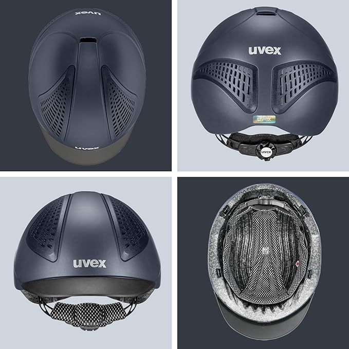 uvex exxential III - Lightweight Unisex Riding Helmet - Individual Size Adjustment