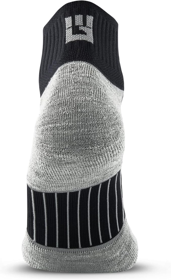 Crew Length Trail Running Socks, Quick-Drying Mid-Calf Socks with Arch Support, Sweat-Resistant, Breathable Athletic Socks