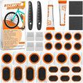 36 Pcs Bike Tire Repair Kit, Premium Bike Tire Patch Kit, Portable Bicycle Tire Repair Kit, Parches para Bicicleta, Bike Tube Patch Kit for Mountain Bikes and Road Bikes