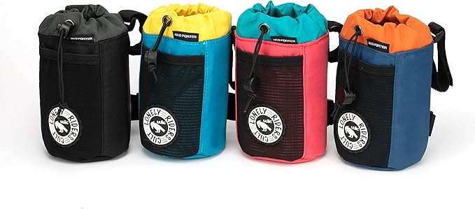 ULAC NEO PORTER C-HOLD Bike Feed Bag for Top Tube, Handlebar, Stem and Saddles (Aqua-Yellow, Small)