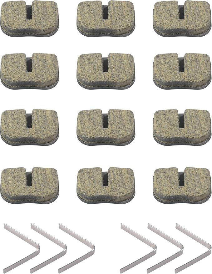 12PCS Mini Bike Parts,Car Accessories,Mini Bike Brake Pads,Powersports Brake Pads,Compatible with 79cc 79.5cc 80cc 97cc 98cc 100cc 105cc 2.5hp 2.8hp 3.0hp Go Kart,2-Stroke Pocket Bikes