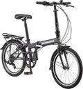Schwinn Adapt U Folding Bike, 20-Inch Wheels, 7-Speed, Steel Blue