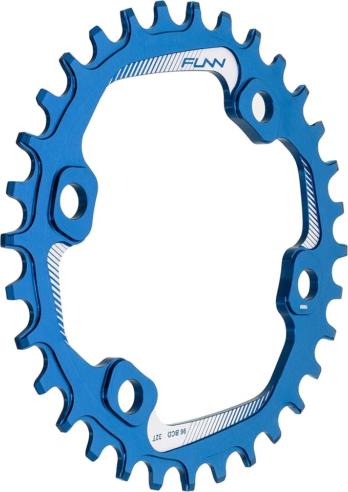 Funn Solo Narrow Wide Chainring for 9 10 11 12 Speed Chain, Fits Asymmetric 96mm BCD Interface Crankset, Single Speed Bike Chain Ring for MTB, BMX Bike, Gravel Bike and Road Bike