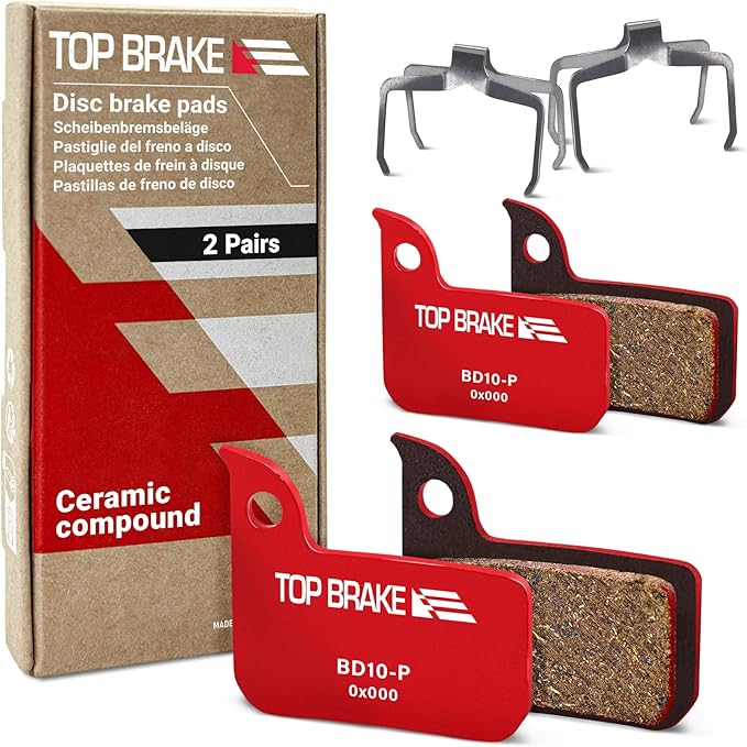 TOP BRAKE Disc Bike Brake Pads Compatible with AVID SRAM Level TLM/Ultimate/Force 22/Force 1/Red eTap HRD/Rival 1/Rival 22/S700 B1/S900 HRD
