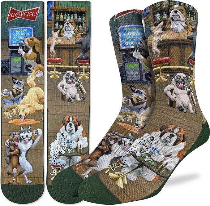 Good Luck Sock Novelty Crew Socks for Adults - For Men, Women and Teens