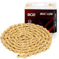 BUCKLOS 6/7/8/9/10/11/12 Speed Bike Chain, High Performance Lightweight Bicycle Chains for Road Bike/Mountain Bike/Ebike,Compatible with Shimano, SRAM, Campagnolo Silver/Gold