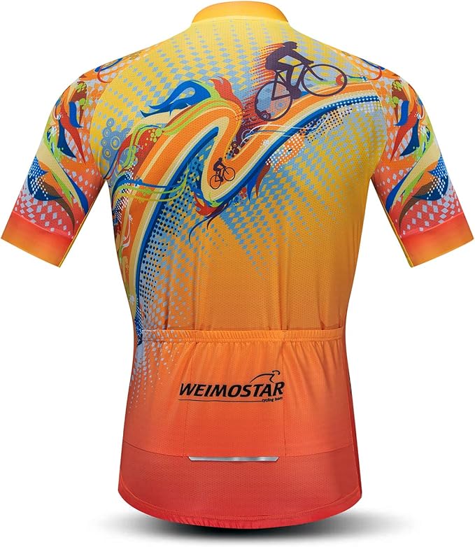 Hotlion Summer Cycling Jersey Men Mountain Bike Jersey Quick Dry Bicycle Shirt Short Sleeve Cycling Clothing