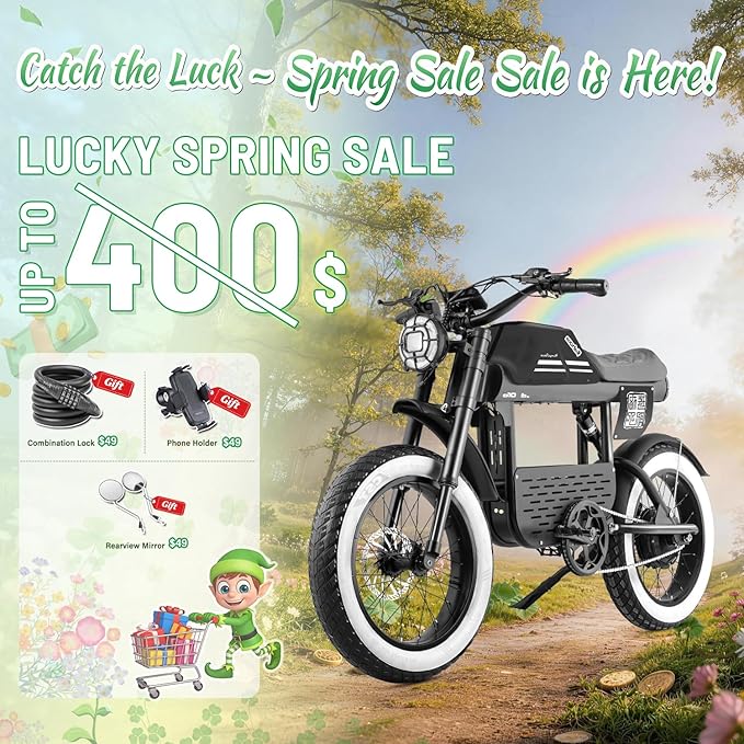 eAhora DL2000 (2025 Version) Electric Bike for Adults, Peak 4000W/1700W 44MPH/36MPH Dual/Single Motor Ebike, 52V 30Ah 60-90 Miles Long Range Electric Bicycle, Fat Tire Full Suspension Hydraulic Brake