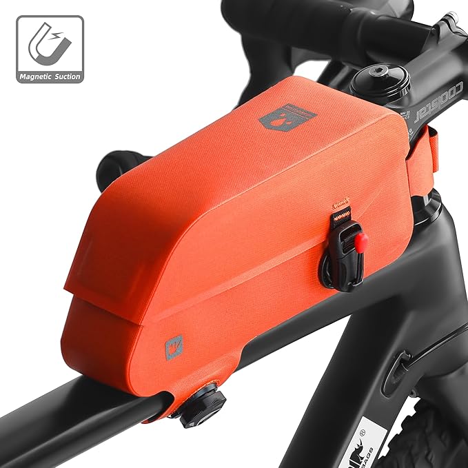 Rhinowalk Bike Top Tube Bag Bike Frame Bag Fully Waterproof and Stable Bicycle Frame Bag Bicycle Bag Professional Cycling Accessories for Mountain Road Bike