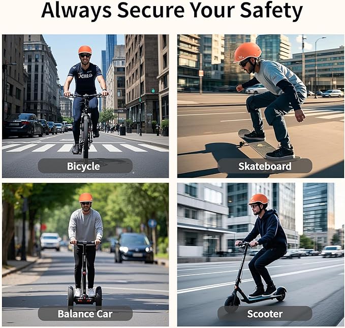 Bike Helmet for Adults, Adjustable Bicycle Helmet for Men & Women, Cycling Helmet with Safety Certified for Scooter, Skateboard, Mountain Bike, Road Bike, Commuting