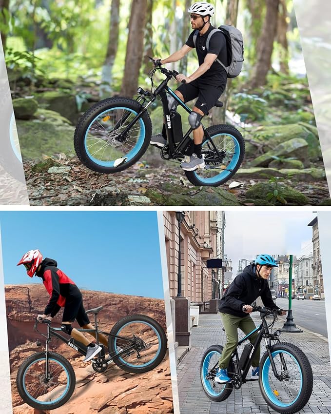 ZNH Electric Bike for Adults, 1000W Peak Motor 28MPH Mountain Ebike, 48V 13Ah Removable Battery Up to 65 Miles, 26" Electric Bicycle with 21-Speed Gear & Front Suspension, UL 2849 Certified