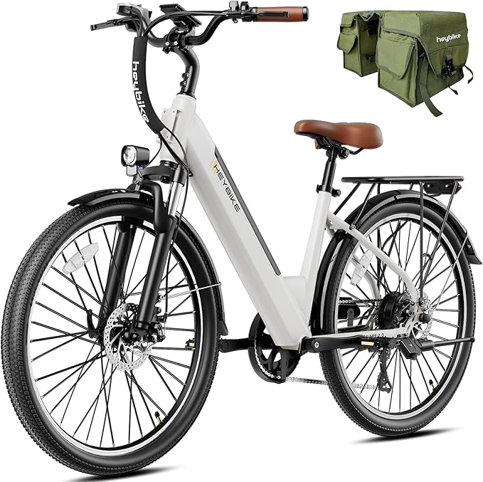 Heybike Cityscape 2.0 Electric Bike for Adults with 1200W Motor Peak, 468Wh Removable Battery, up to 50Miles 24MPH 26" Electric Commuter Bike with 7-Speed, UL Certified