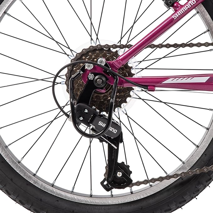 Huffy Stone Mountain Bike for Men and Women, 20”/24”/26”, 6-Speed (20”) or 21-Speed, Front or Dual Suspension (Varies), Multiple Colors, Adjustable Saddle, Shimano Equipped, All-Terrain Tires