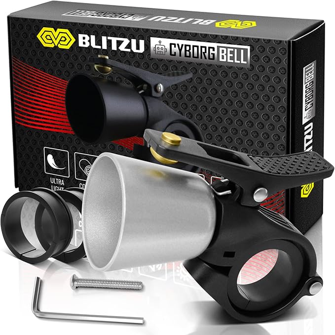 Bike Bell, Aluminum Alloy Classic Bicycle Bells for Adults Kids, 110 dB Loud Crisp Clear Ring Sound, Bike Horn Fit 22.2-31.8 mm Handlebar for Mountain Road Bike Scooter Ebike.