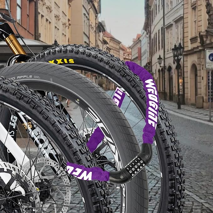 Bike Lock with Numbers and high Security Level, Bike Chain Lock, Bicycle Locks, 5 Digit Combination Lock for Bike, Bicycle, Scooter, Motorcycle, Door, Gate, Fence