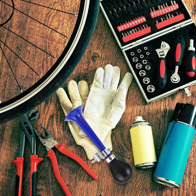2pcs Metal Bicycle Air Horn Handlebar Horn Loud Sound Vintage Bike Bell for Mountain and Bikes Outdoor Riding Accessories