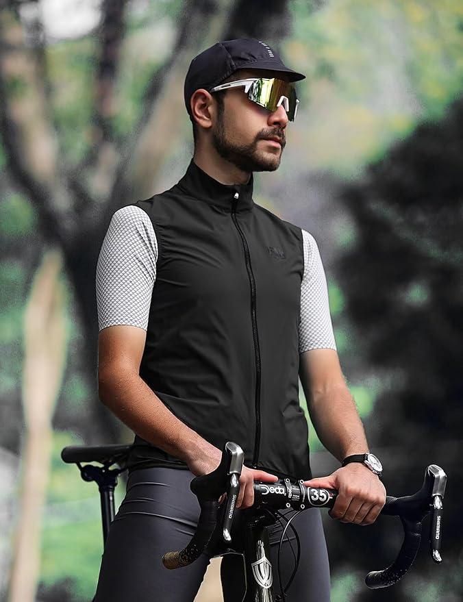 LAMEDA Cycling Jacket for Men Women, Windproof Lightweight Packable Cycling Windbreaker Bicycle Clothing Jacket