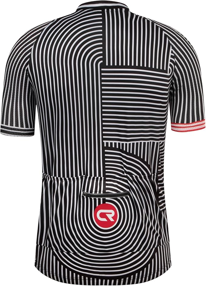 Coconut Ropamo CR Mens Cycling Jersey Short Sleeve Road Bike Shirt with 3+1 Zipper Pockets Breathable Quick Dry