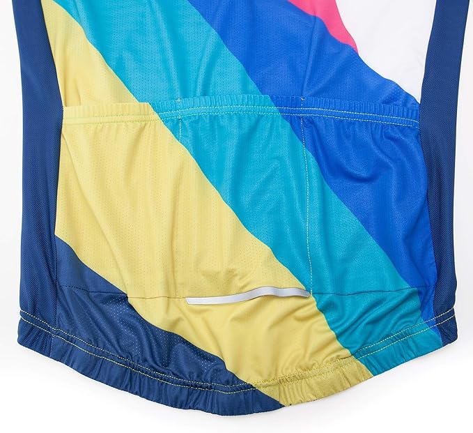 Men's Cycling Jersey Short Sleeve Bike Shirts Bicycle Jacket with Pockets