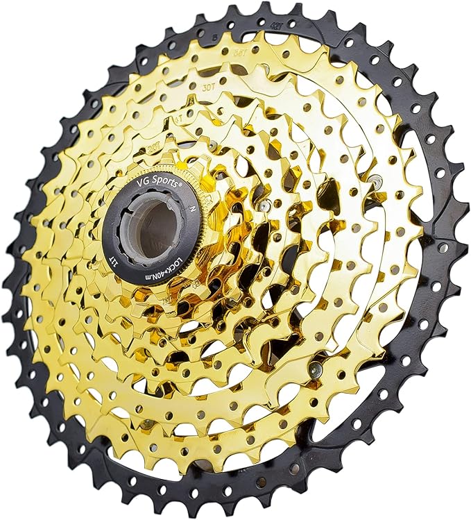 VG SPORTS 8/9/10/11/12 Speed Ultra-Light Bike Cassette for Mountain Bike 11-40T/11-42T/11-46T/11-50T/11-52T MTB Cassette Lightweight Aluminum Bracket Cassette