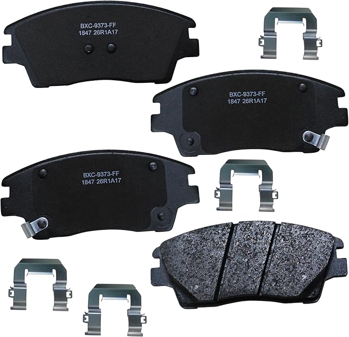 Bendix Premium SBC1847 Ceramic Front Brake Pads for Hyundai Elantra 2018-2017, Elantra 2020, Tucson 2021-2016, Kia Sportage 2020-2017, Sportage 2024