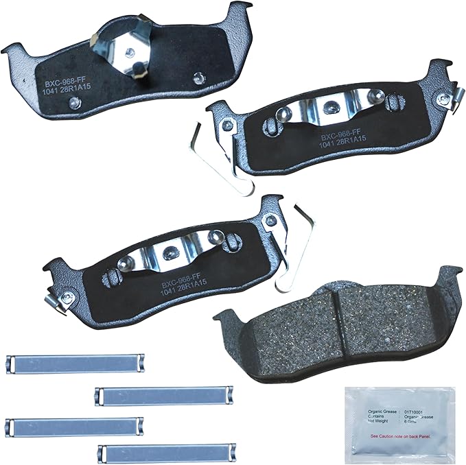 Bendix Premium SBC1041 Ceramic Rear Brake Pads for INFINITI QX56 2010-2004, Jeep Commander 2010-2006, Grand Cherokee 2010-2005, Nissan Armada 2015-2005, Pathfinder Armada 2004, TITAN 2015-2004