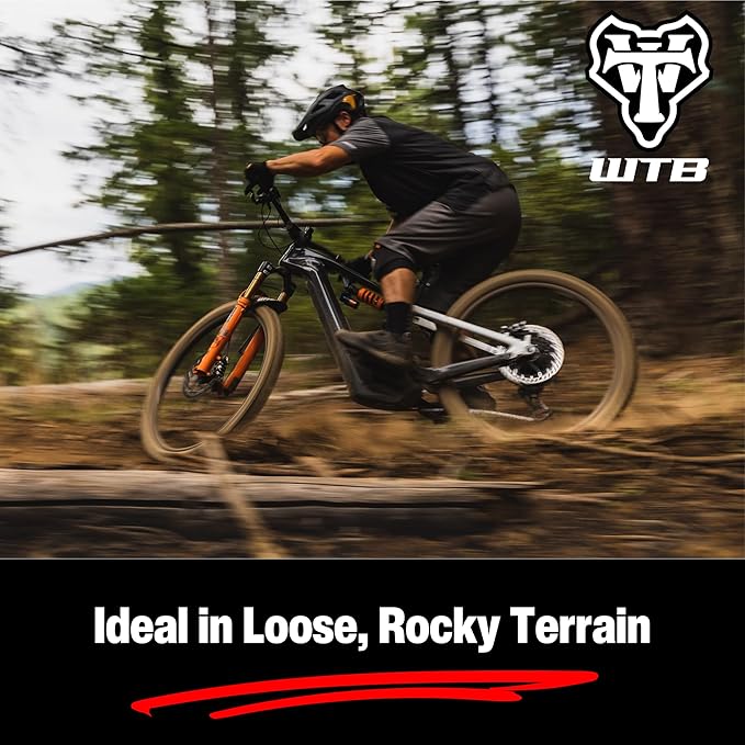 WTB Trail Boss Mountain Bike Tire (27.5”/29") Tubeless Folding - Aggressive Tread for Trail Rides (Black/Tan, SG1/SG2 Puncture Protection)