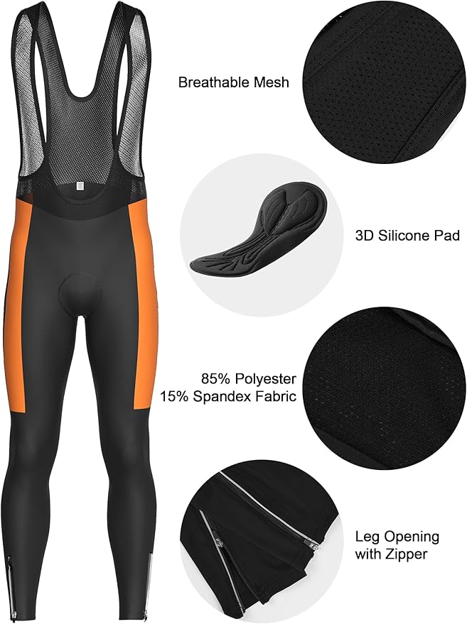 INBIKE Cycling Jersey Men Set Bib Shorts Set Breathable Bike Shirts Quick-Dry Bib Bicycle Jersey Biking Clothing Set